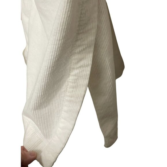 Anthropologie Pilcro Oversized Corduroy Blazer Jacket Ivory Size Large - Picture 4 of 10